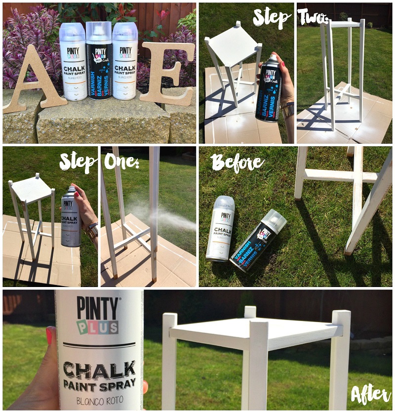 paint-the-side-table-with-chalk paint2