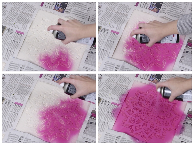 Collage-carpet-stencil-spray